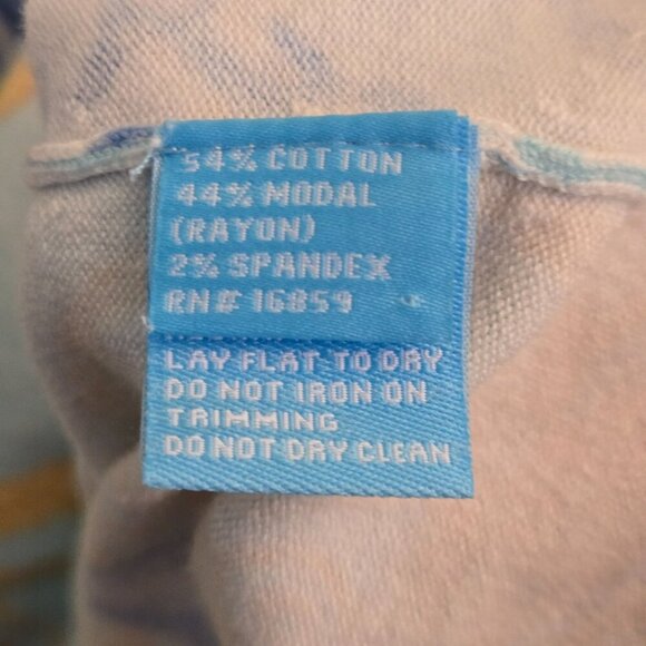 J. Mclaughlin Designer Seashell Yellow Blue  Button Sleeve Sweater Size S - Picture 7 of 7